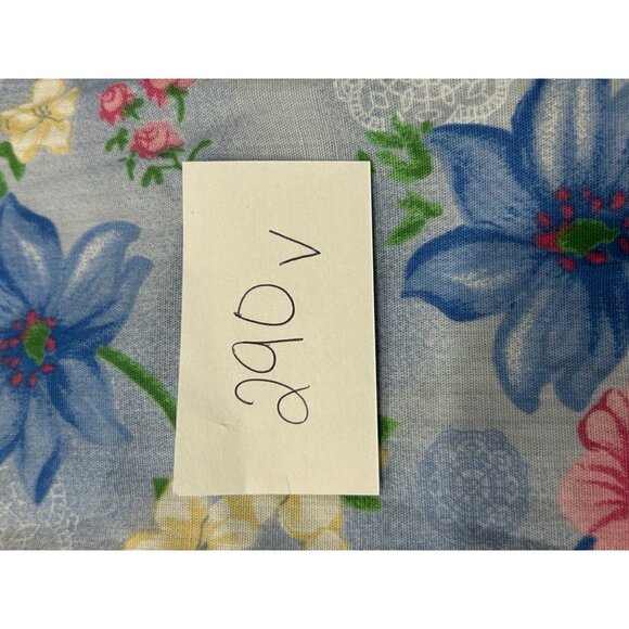 Vtg Anthony Richards Floral Housecoat Embroidered Yoke Pockets Zip Front Size M - Picture 9 of 10